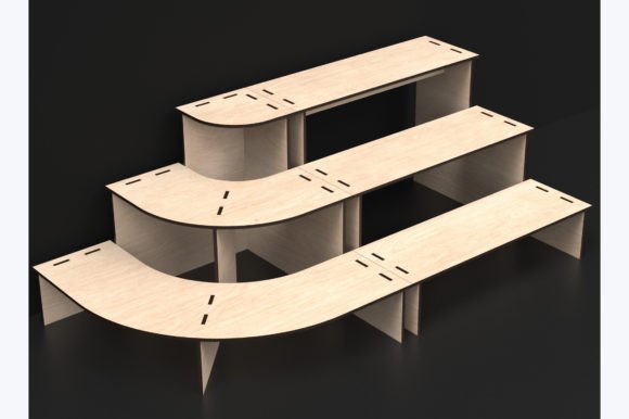 Download Laser Cut 3 Tier Display Stand Svg Files - Premium Resources